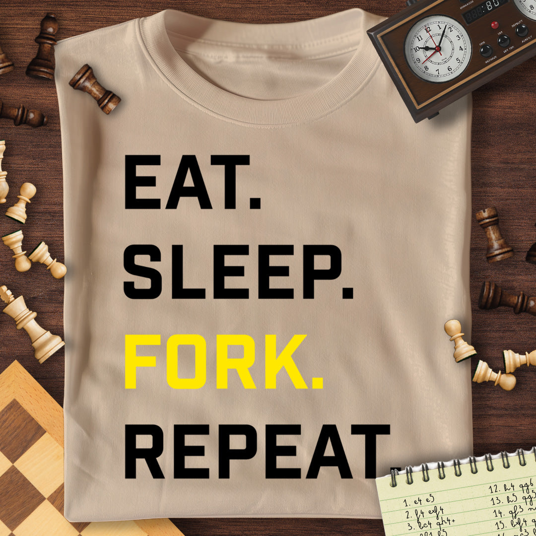 Eat Sleep Fork Repeat T-Shirt