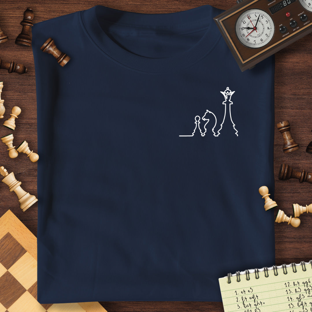Chess Line Art T-Shirt
