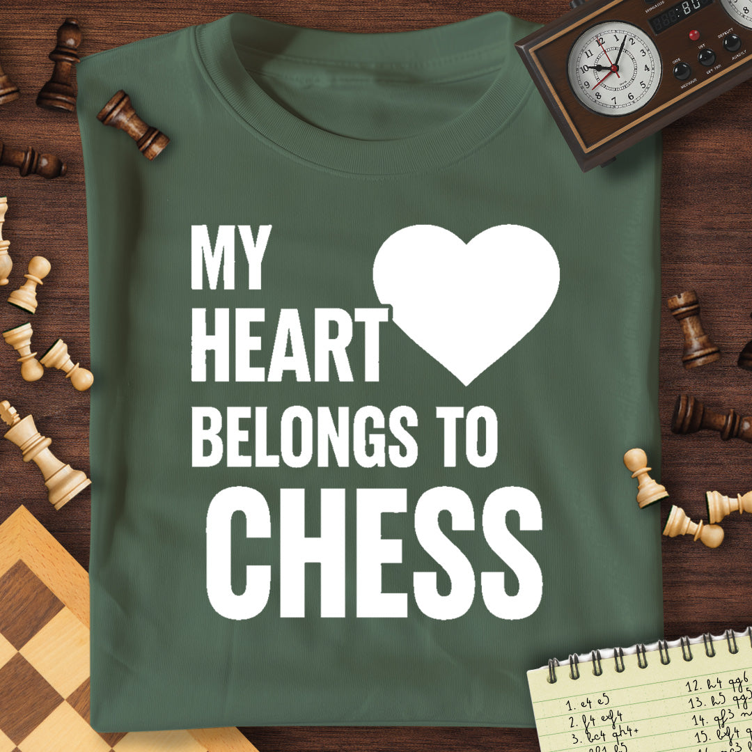 Heart Belongs To Chess T-Shirt