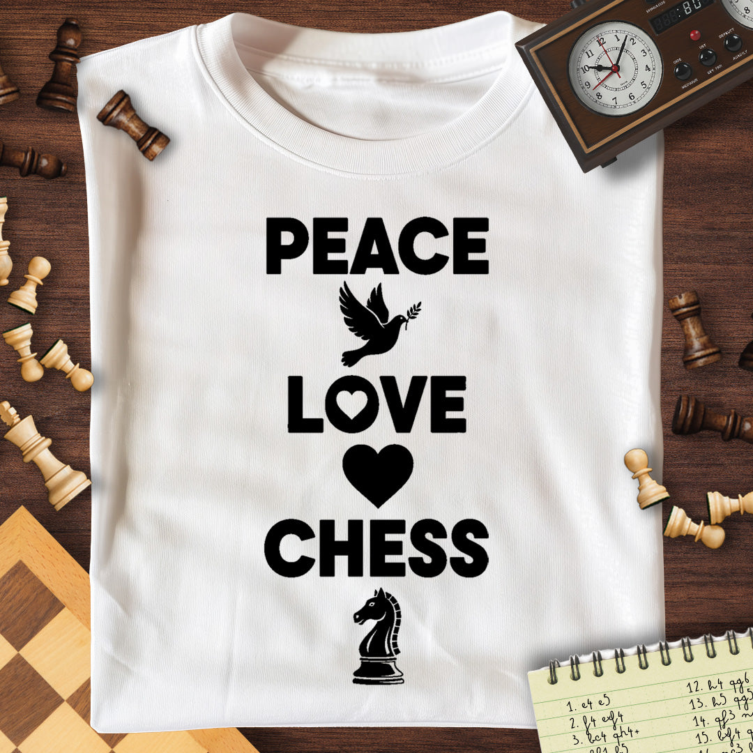 Peace Love Chess T-Shirt