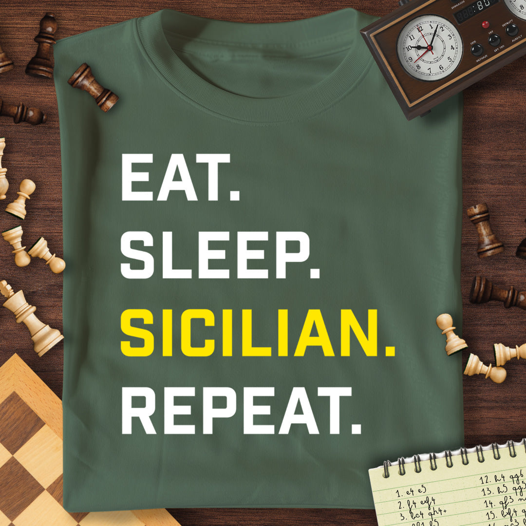 Eat Sleep Sicilian Repeat T-Shirt