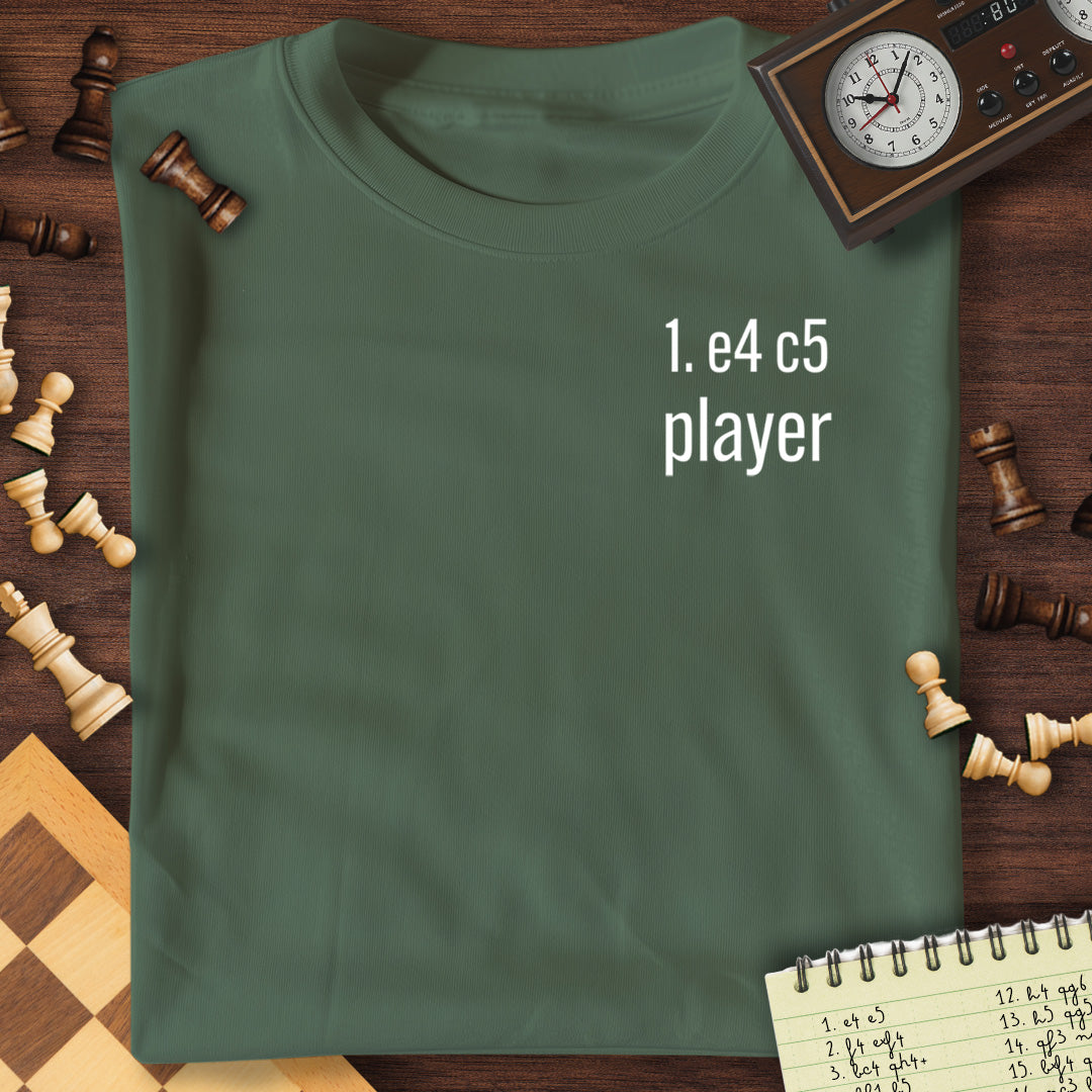 1. e4 c5 player T-Shirt