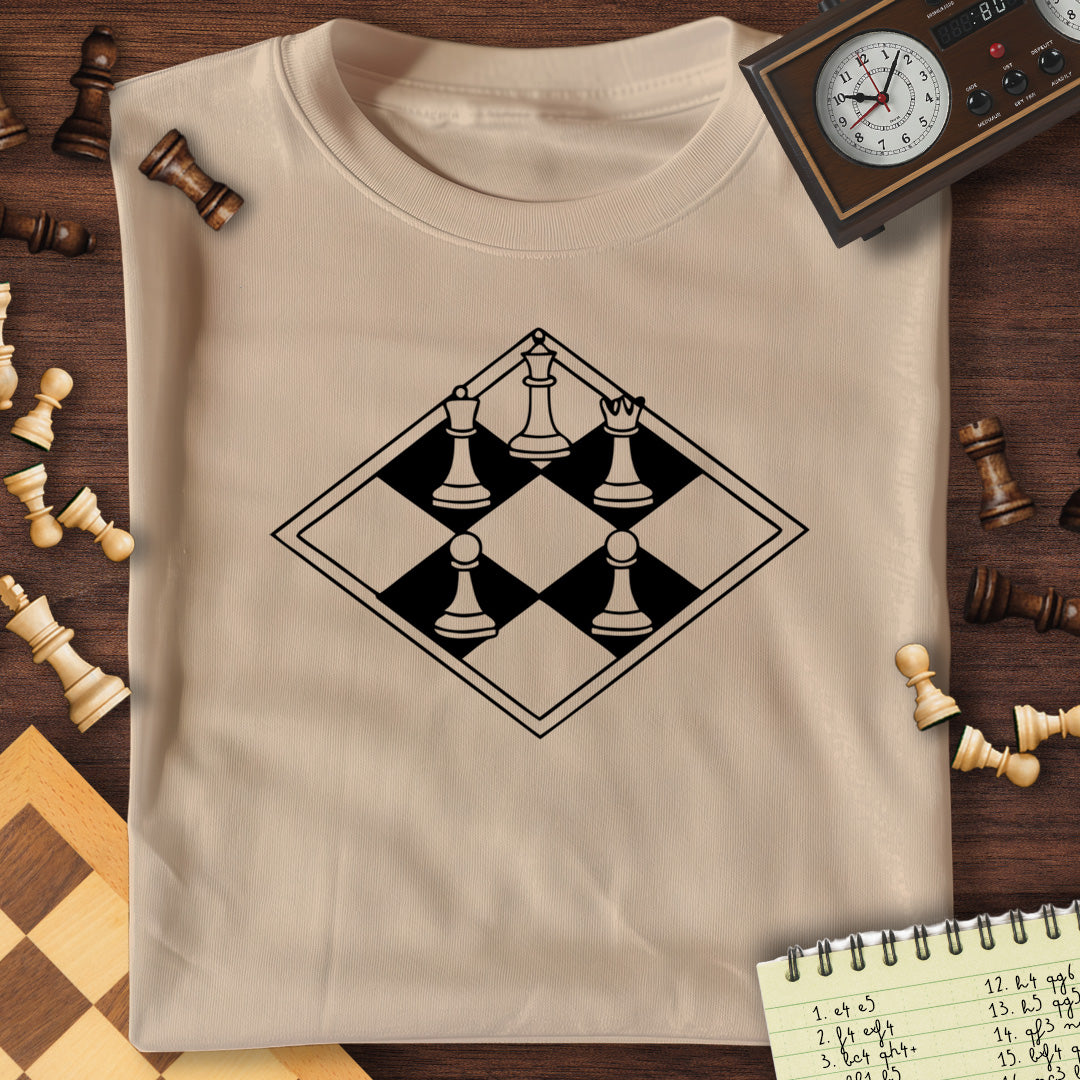 Diamond Chessboard Graphic T-Shirt
