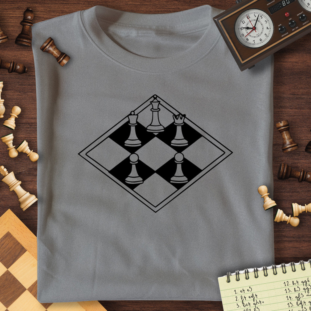 Diamond Chessboard Graphic T-Shirt