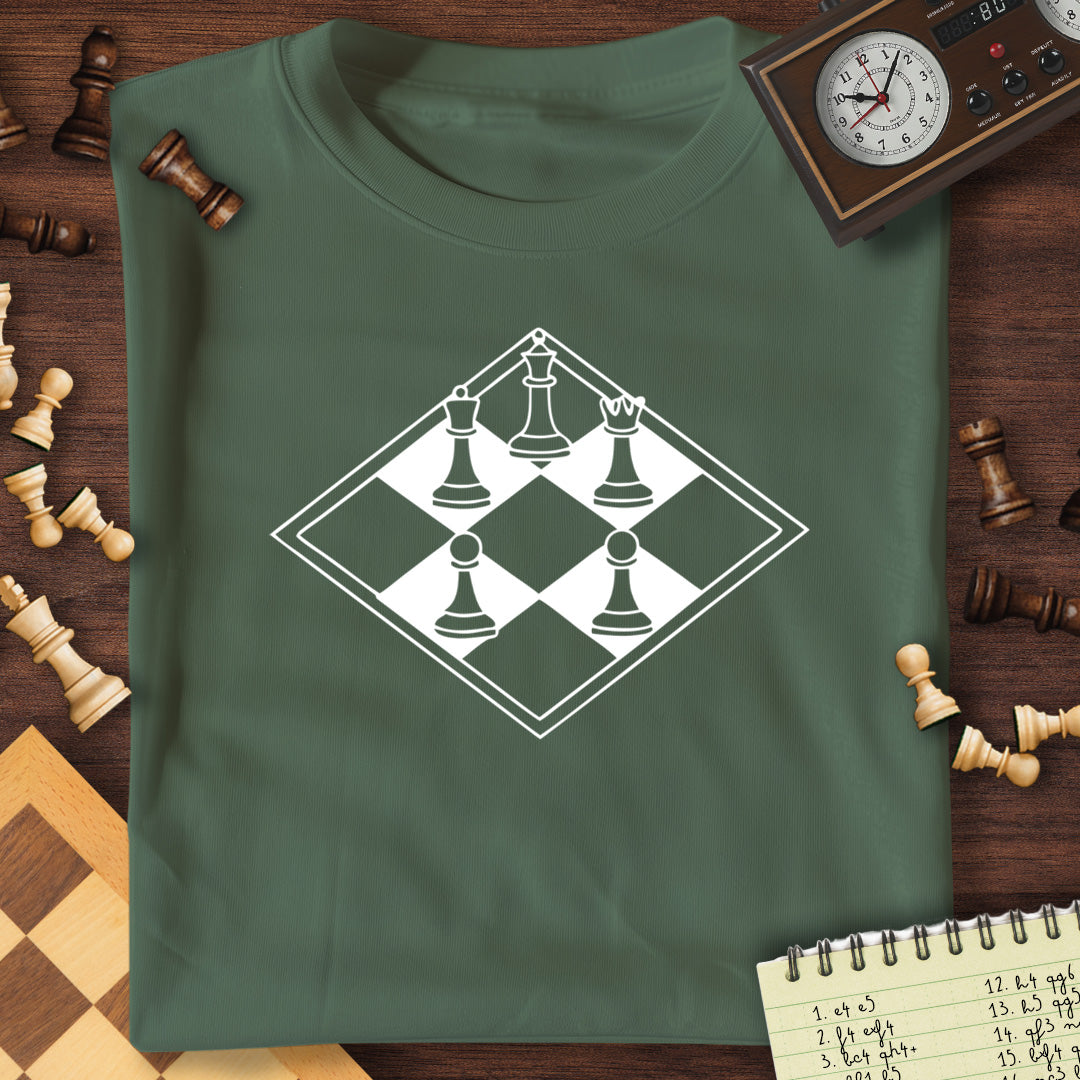 Diamond Chessboard Graphic T-Shirt