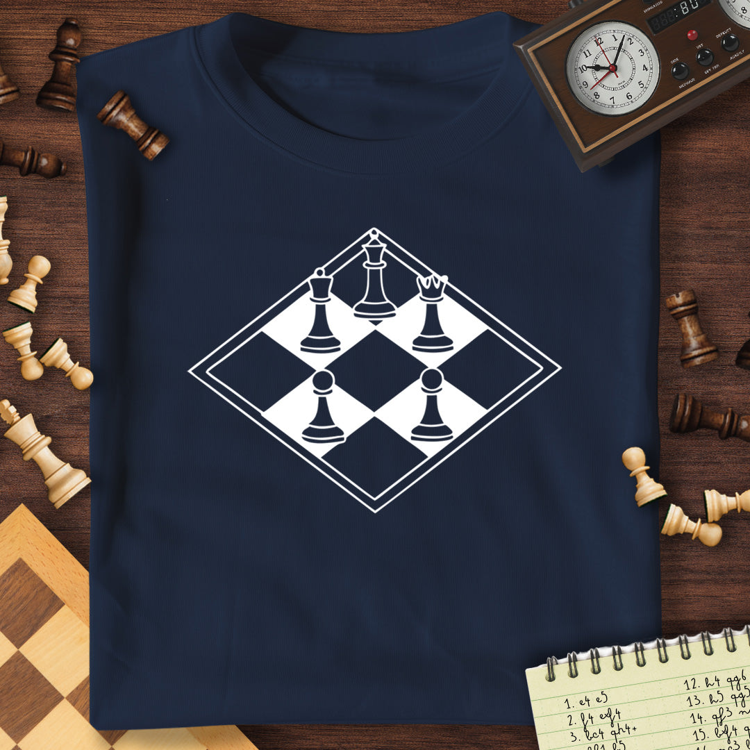 Diamond Chessboard Graphic T-Shirt