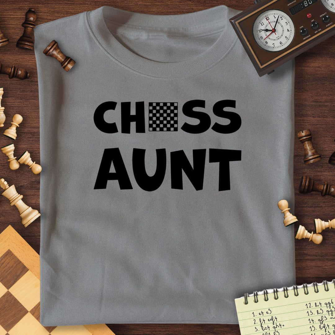 Chess Aunt Chessboard T-Shirt