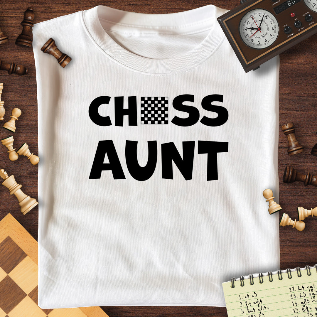 Chess Aunt Chessboard T-Shirt