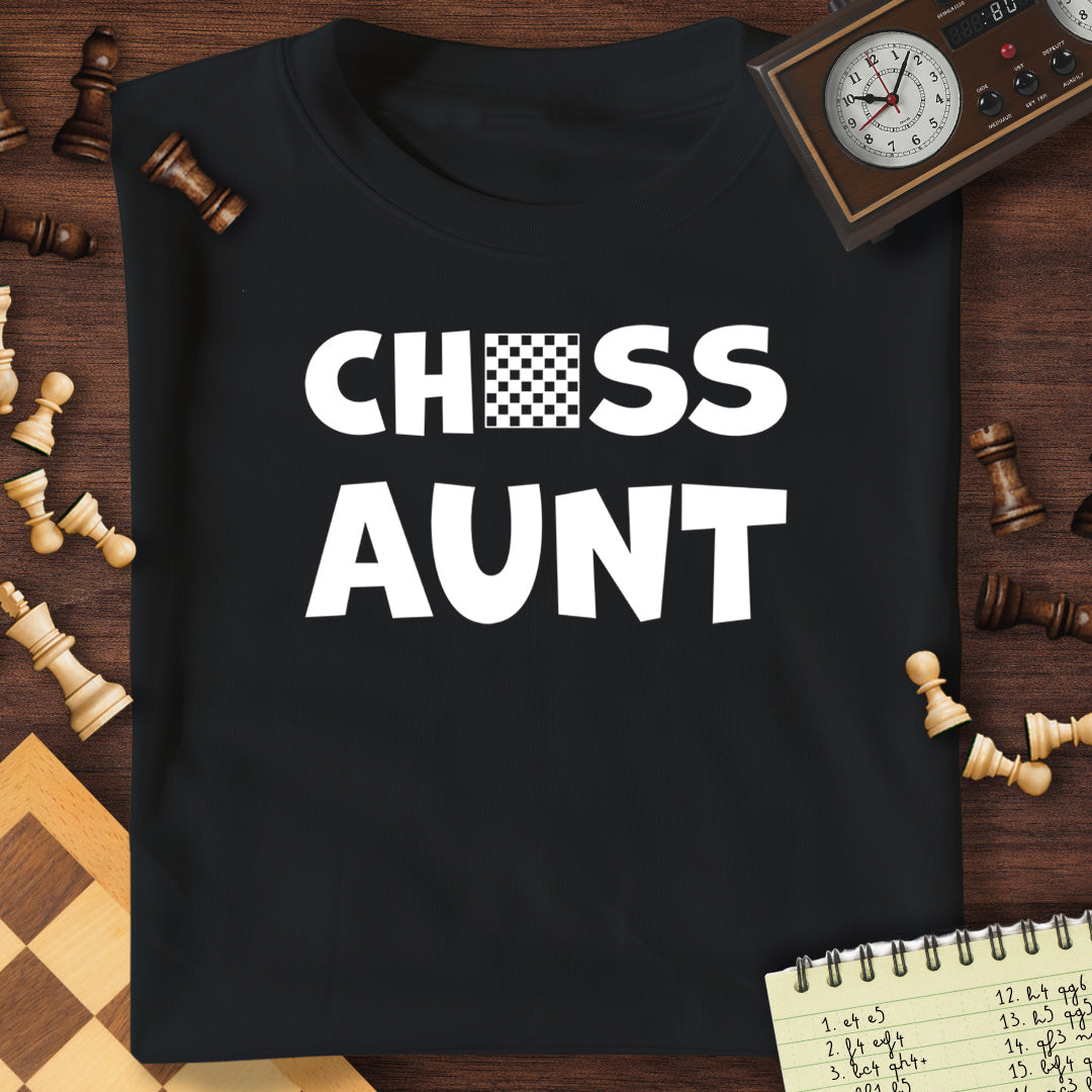 Chess Aunt Chessboard T-Shirt