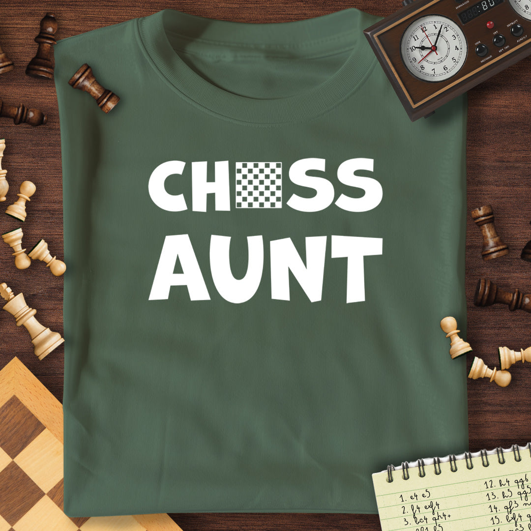 Chess Aunt Chessboard T-Shirt