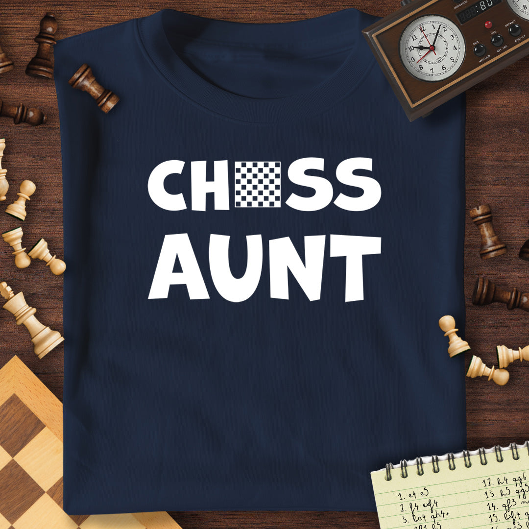 Chess Aunt Chessboard T-Shirt