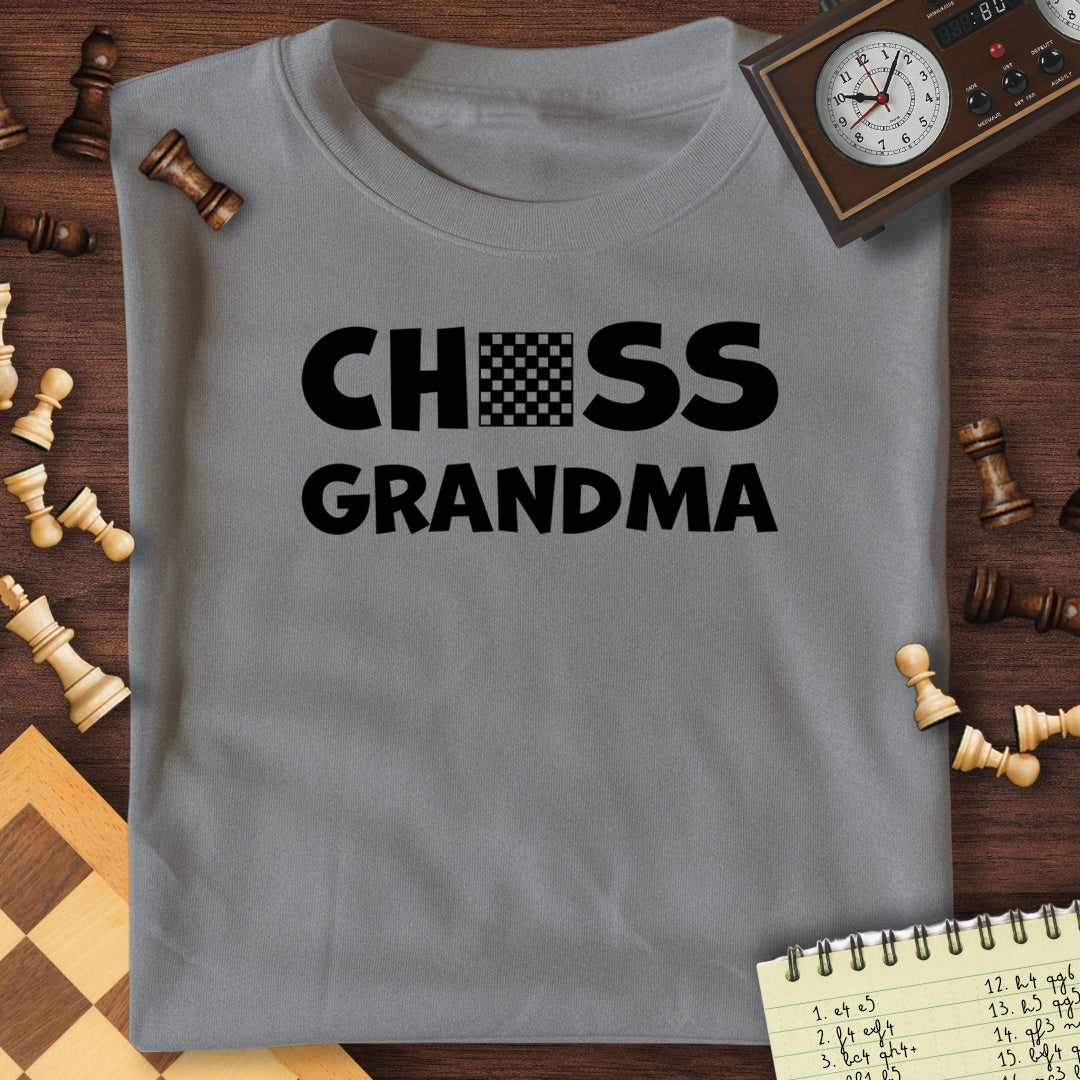 Chess Grandma Chessboard T-Shirt