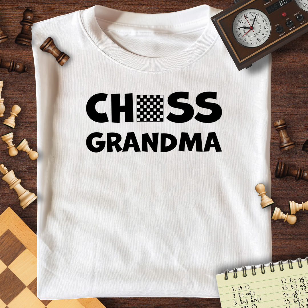 Chess Grandma Chessboard T-Shirt