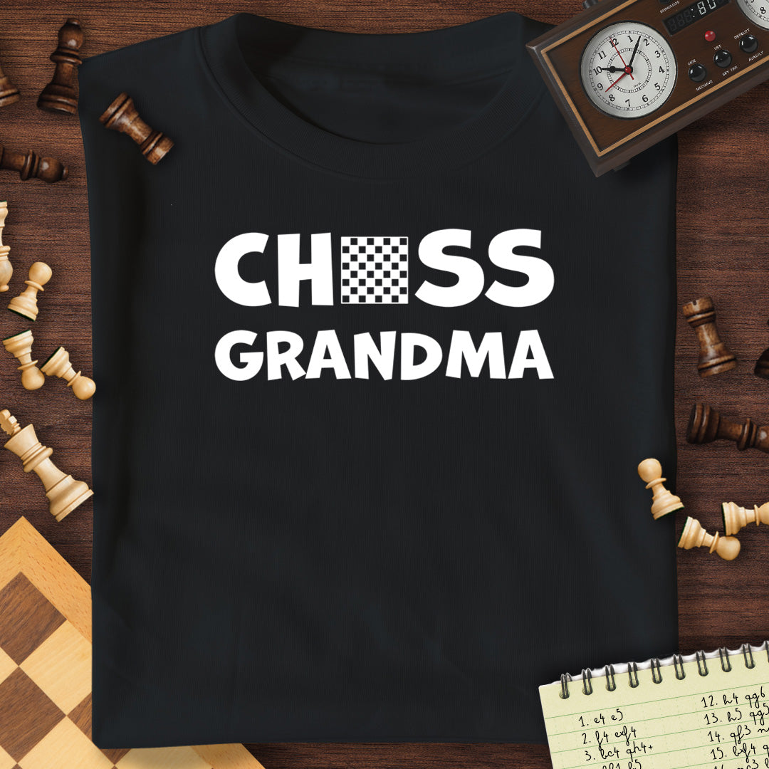 Chess Grandma Chessboard T-Shirt