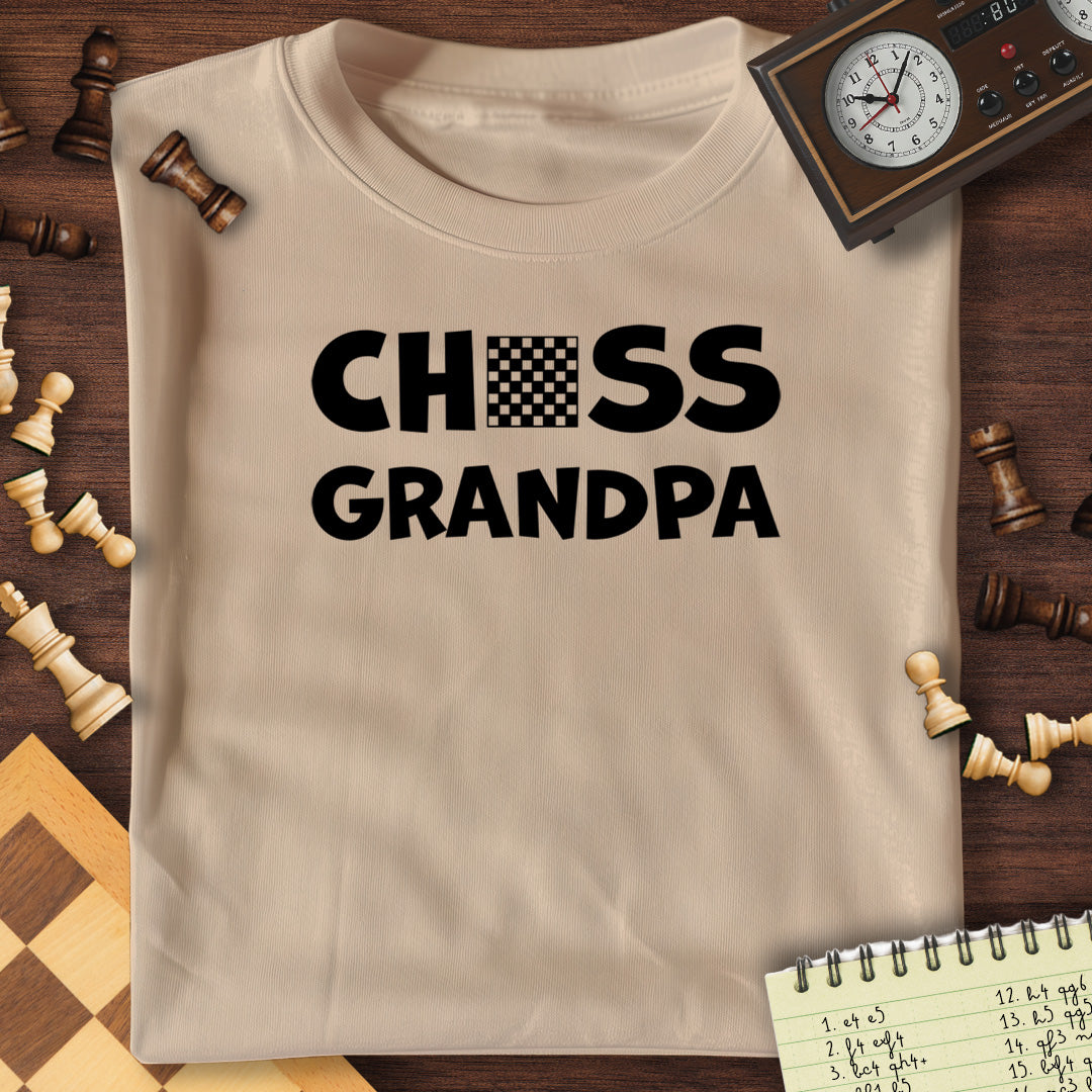 Chess Grandpa Chessboard T-Shirt