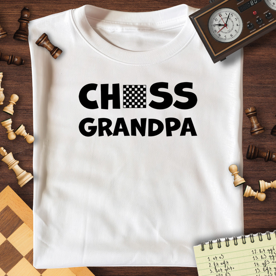 Chess Grandpa Chessboard T-Shirt