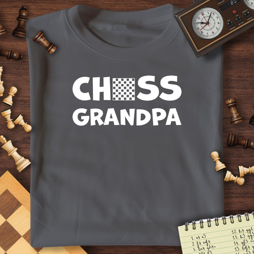 Chess Grandpa Chessboard T-Shirt
