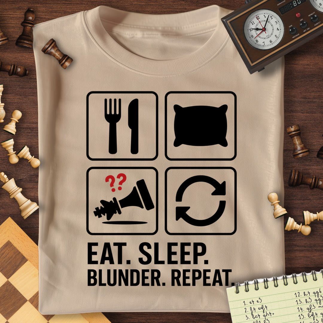 Eat Sleep Blunder Repeat T-Shirt