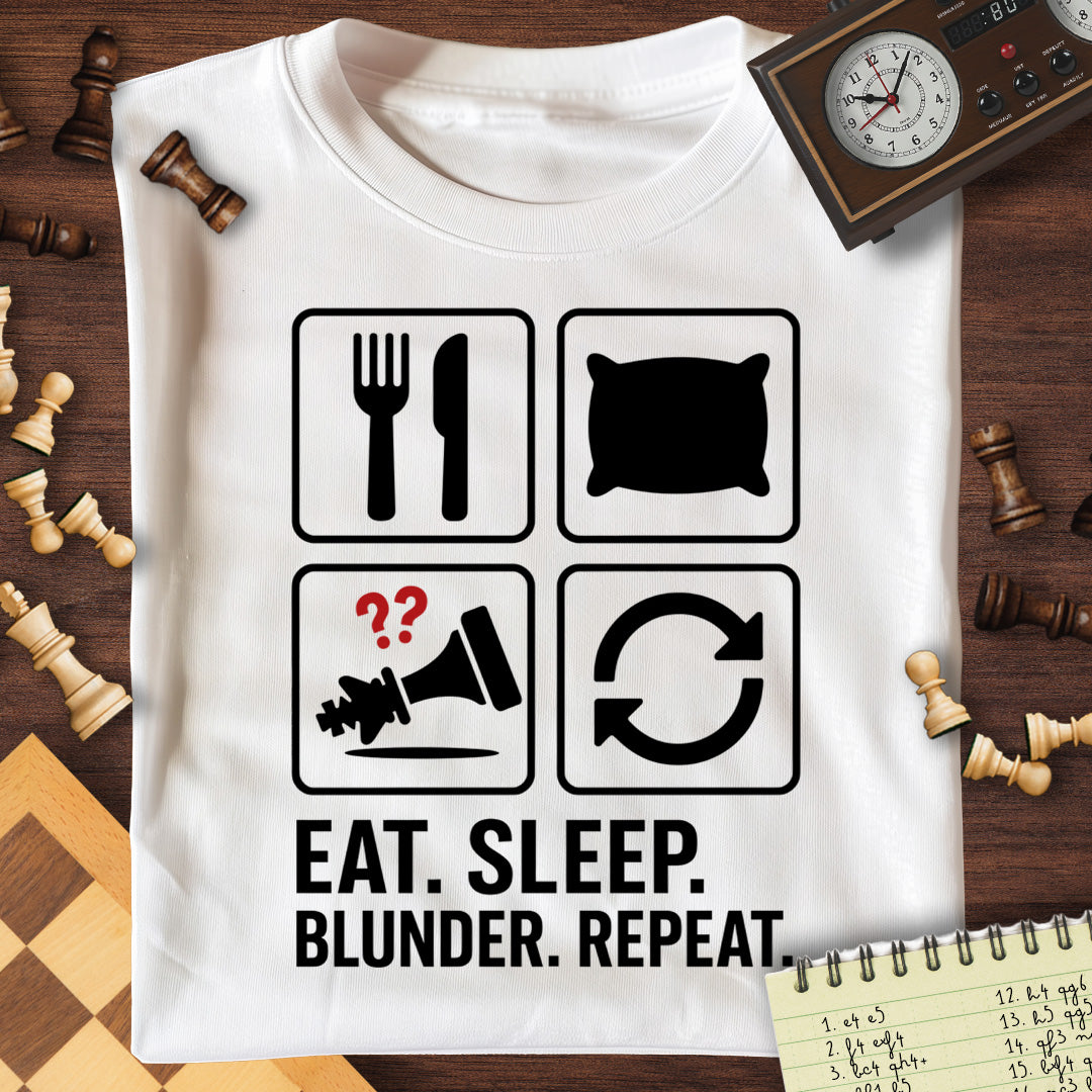 Eat Sleep Blunder Repeat T-Shirt