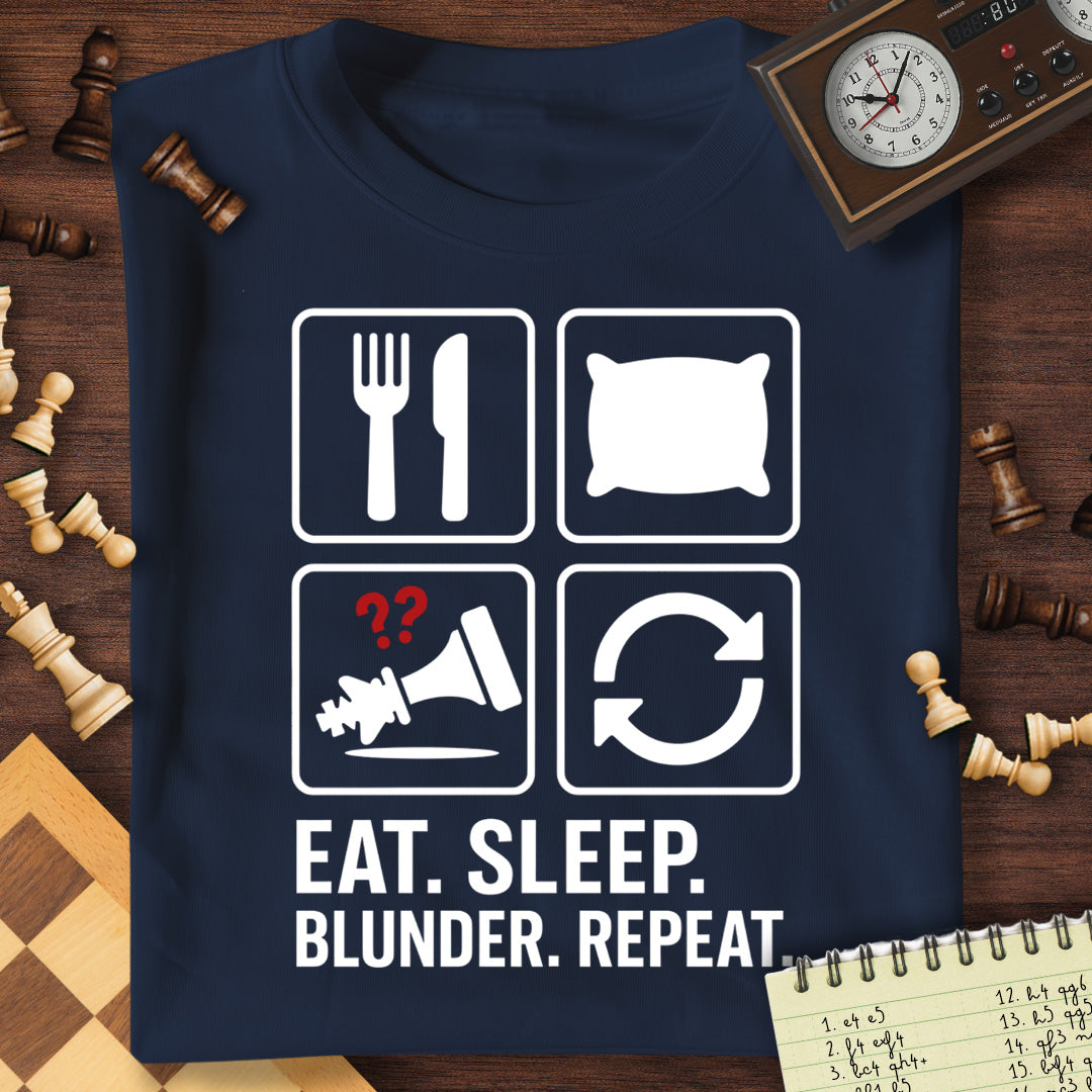 Eat Sleep Blunder Repeat T-Shirt
