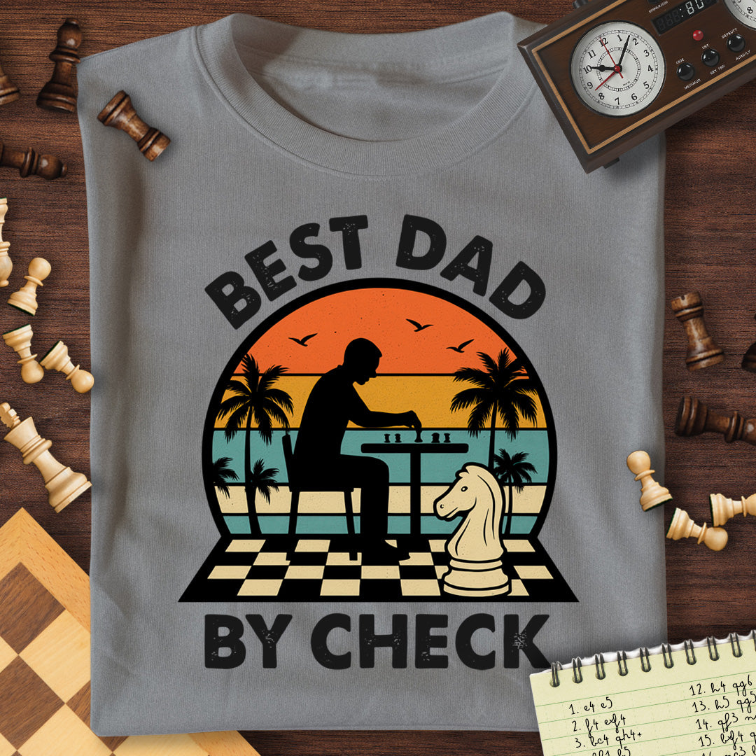 Best Dad By Check T-Shirt