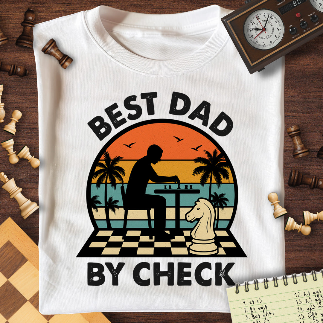 Best Dad By Check T-Shirt