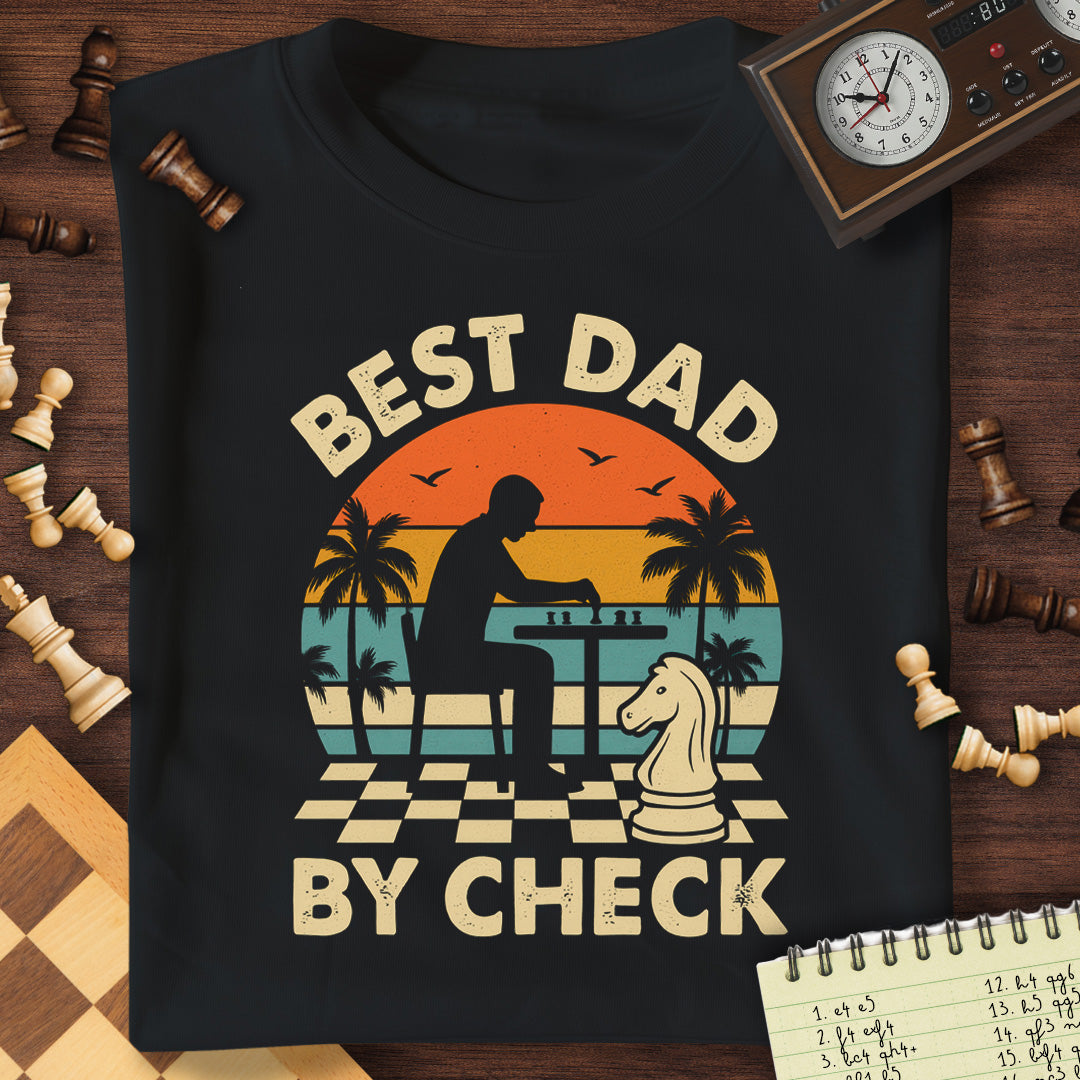 Best Dad By Check T-Shirt