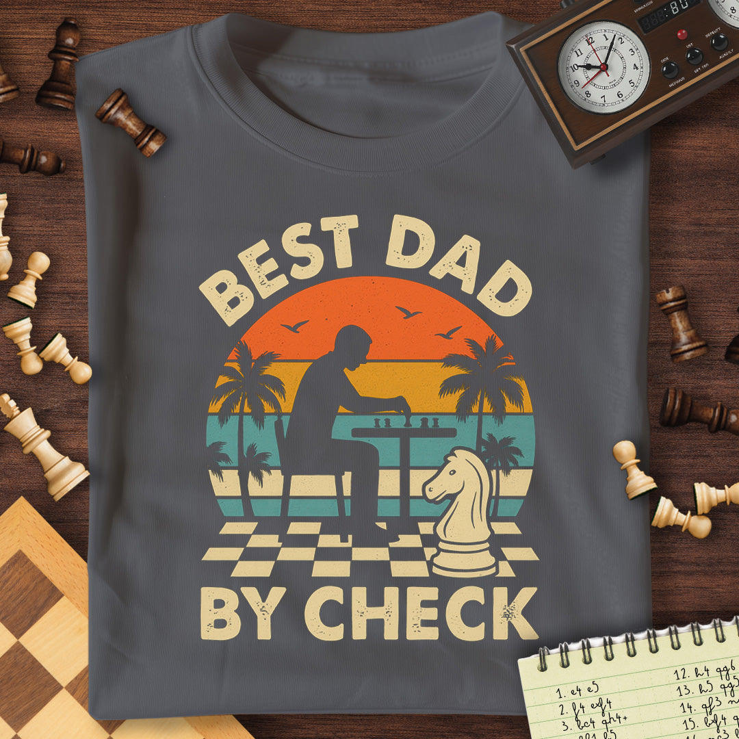 Best Dad By Check T-Shirt