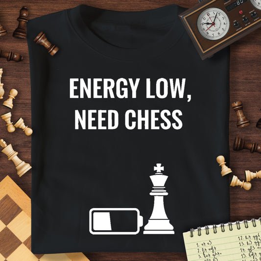 Energy Low, Need Chess T-Shirt
