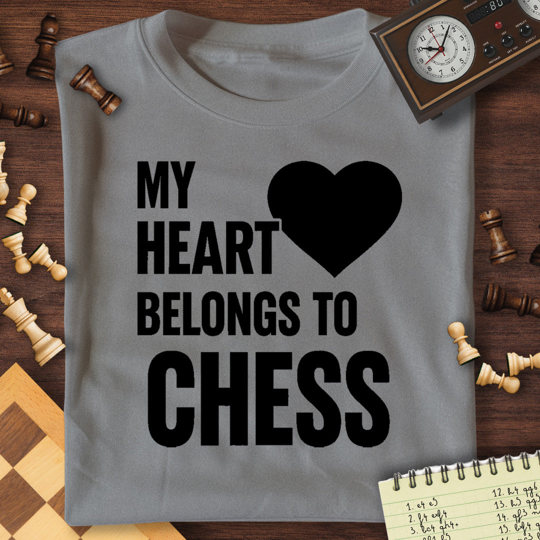 Heart Belongs To Chess T-Shirt