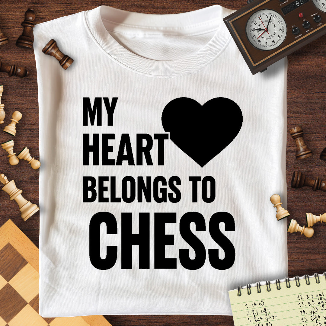 Heart Belongs To Chess T-Shirt