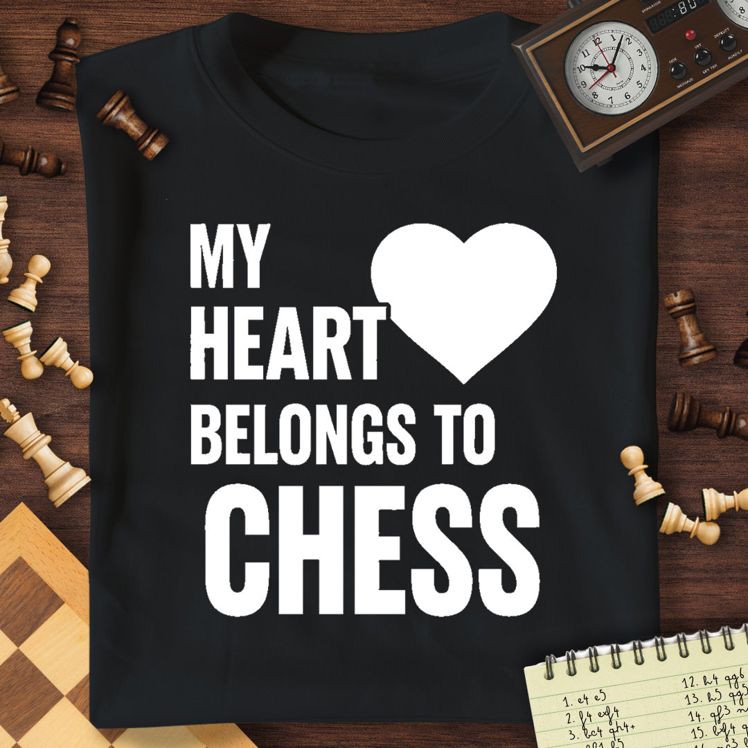 Heart Belongs To Chess T-Shirt