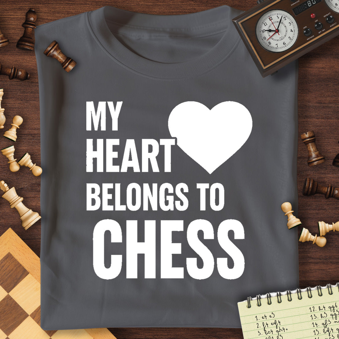 Heart Belongs To Chess T-Shirt