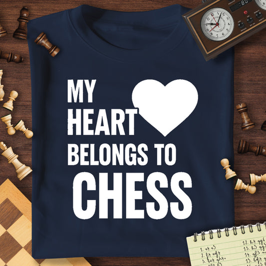 Heart Belongs To Chess T-Shirt