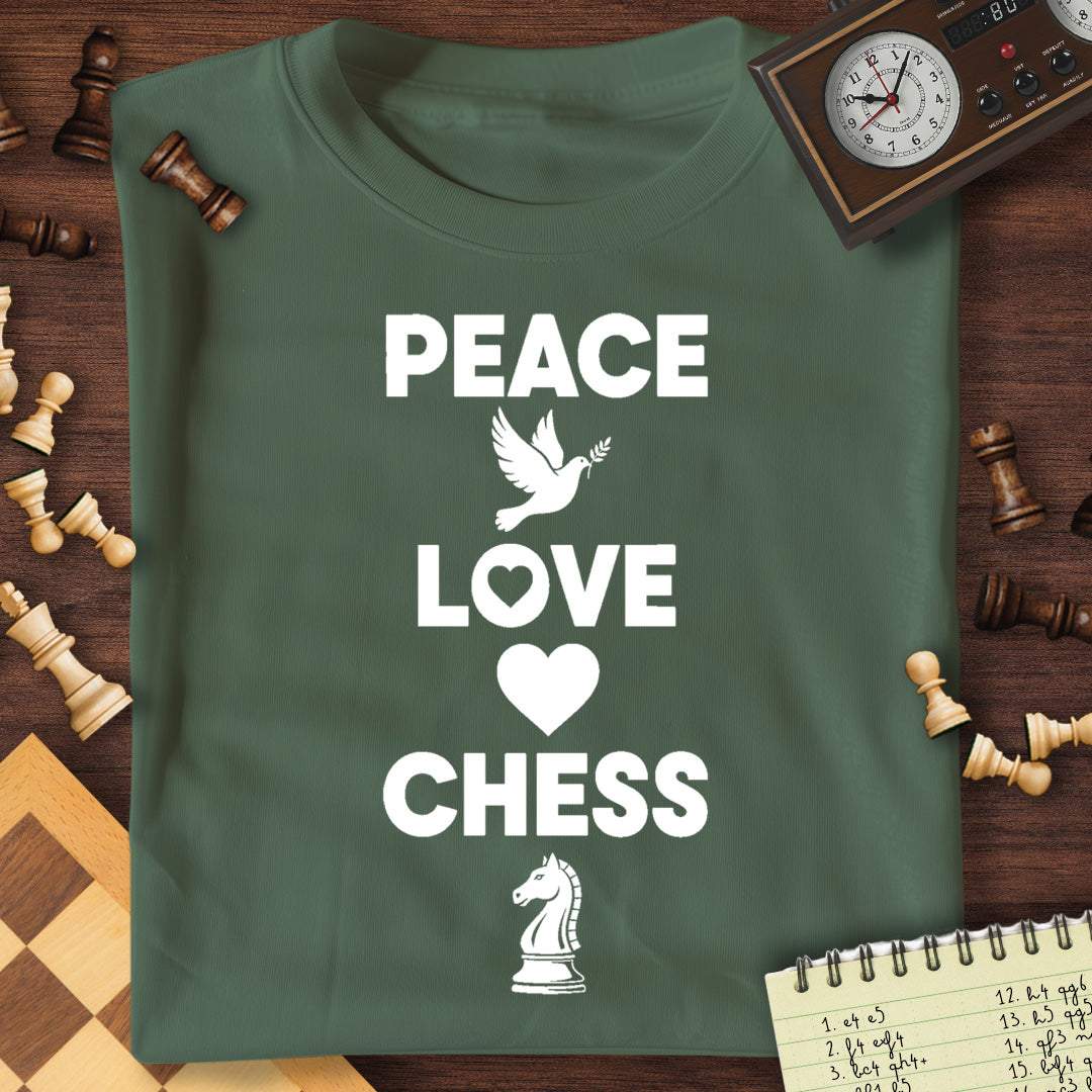 Peace Love Chess T-Shirt